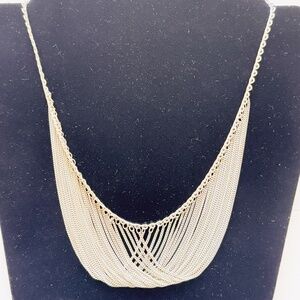 A silver-toned metal necklace, 18 inches
